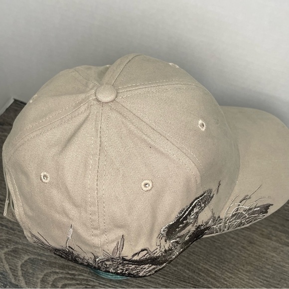 Beige Dri Duck trader Cap with Fish Embroidery. Adjustable fit. Pre-owned - Picture 7 of 9
